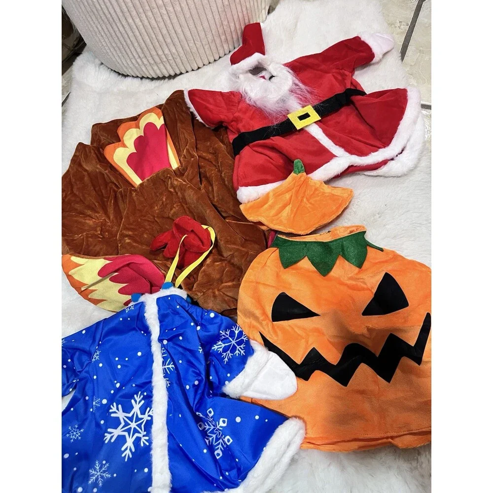 4 Set Porch Outfit For Cement Plastic Duck Decorations